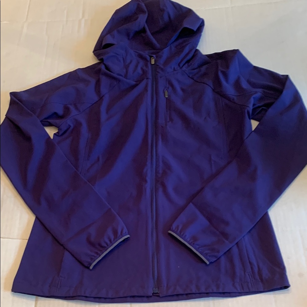 NWOT Athleta Purple Deep Blue Dash Jacket with Hood